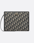 Blue D1OR Oblique Jacquard 30 Montaigne Dea Pouch