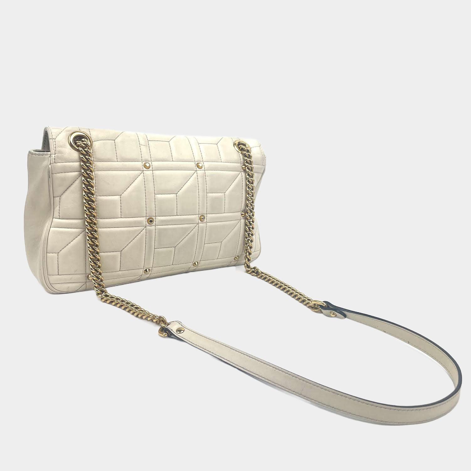 GCCI  GG Marmont Flap Bag Studded Matelasse  - OUTLET ITEM FINAL SALE
