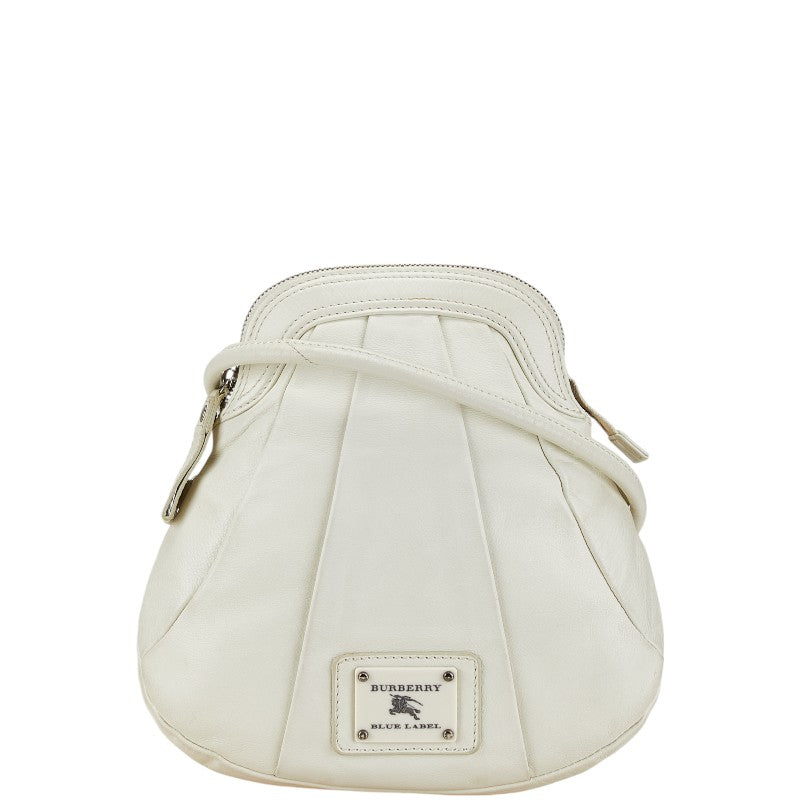 BBERRY Blue Label Plate Logo Leather Shoulder Bag
