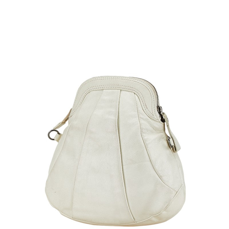BBERRY Blue Label Plate Logo Leather Shoulder Bag