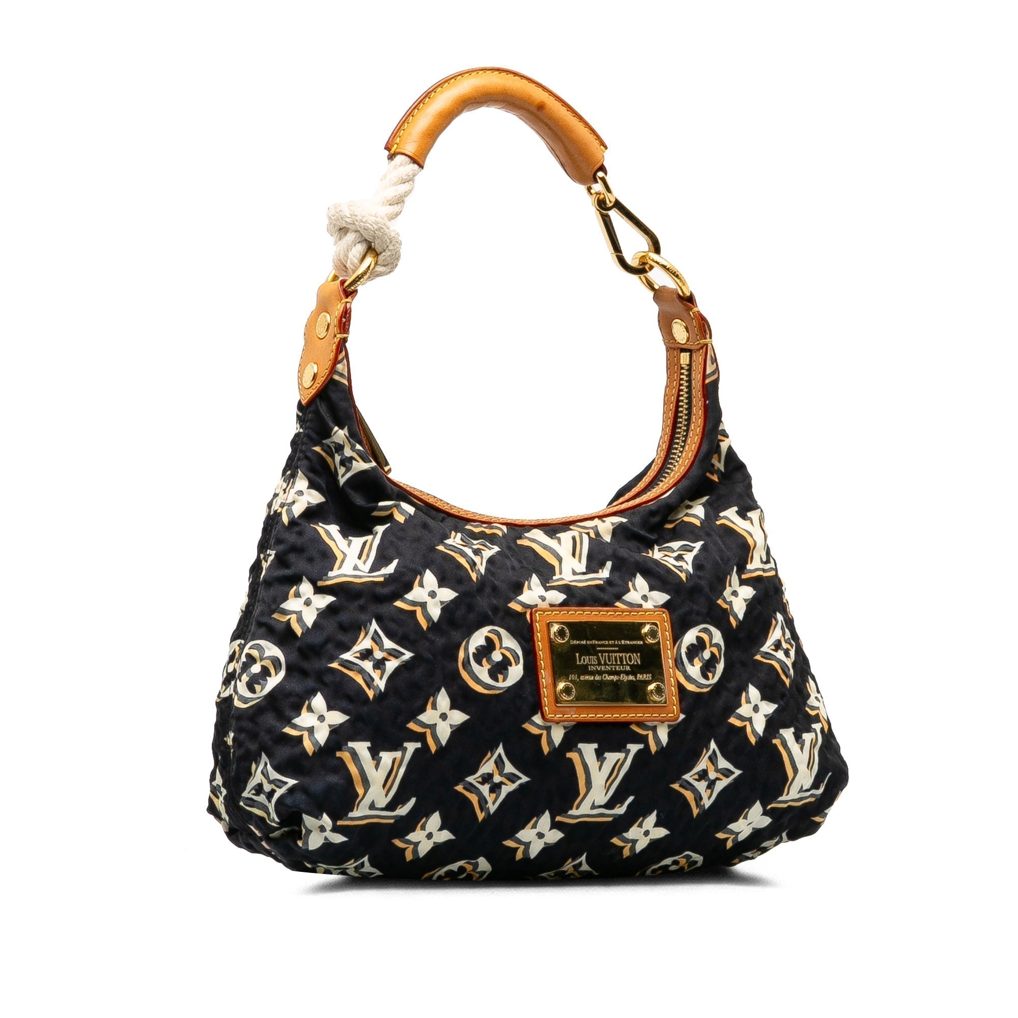 Black LV Monogram Bulles PM Hobo Bag