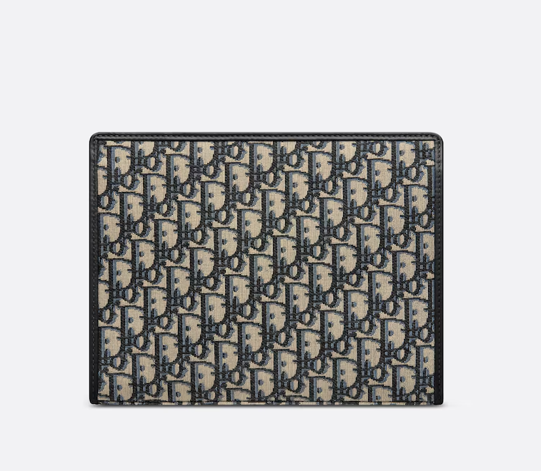 Blue D1OR Oblique Jacquard 30 Montaigne Dea Pouch