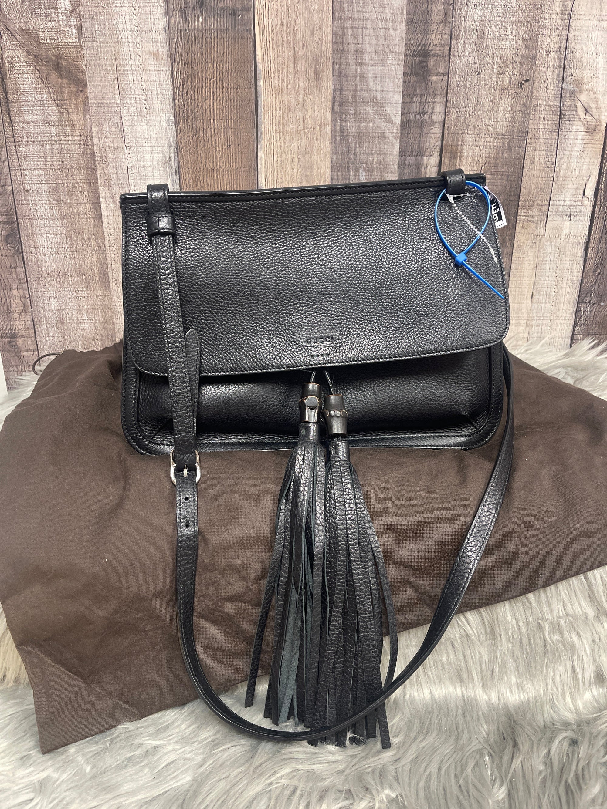 Black Handbag Luxury Designer GCCI, Size Medium