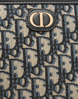 Blue D1OR Oblique Jacquard 30 Montaigne Dea Pouch