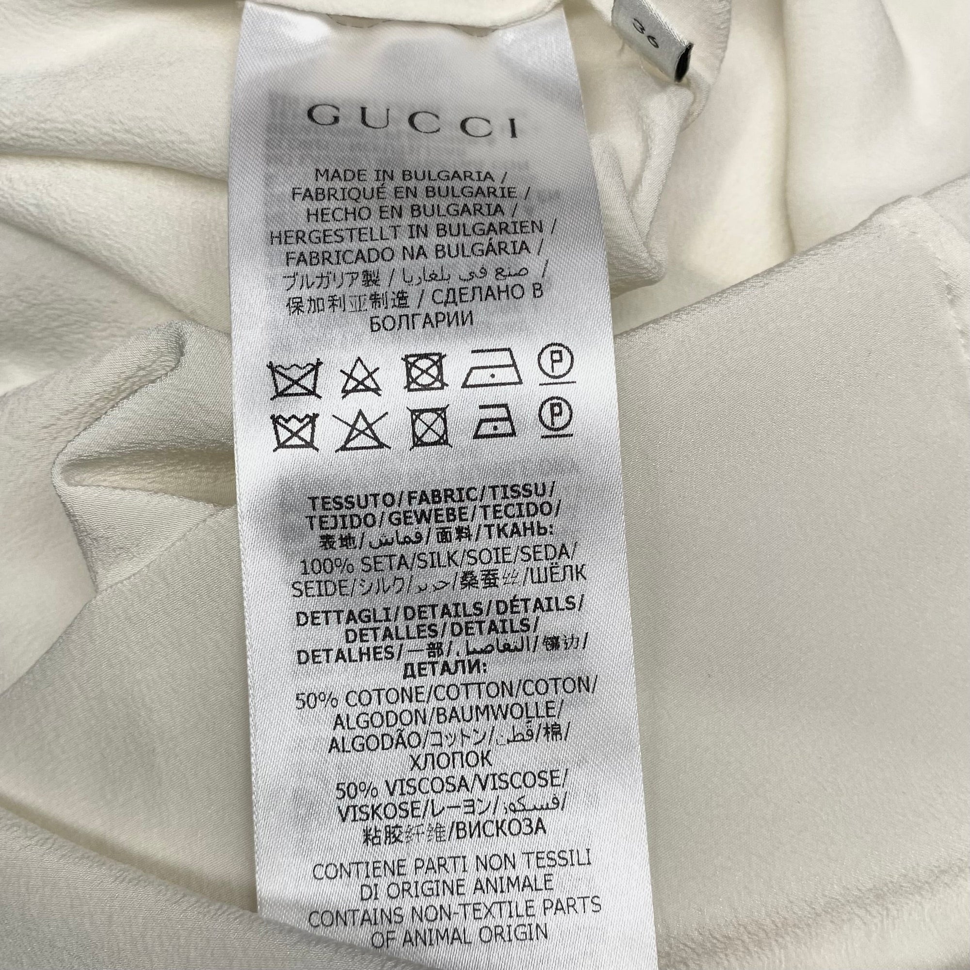 Blouse Luxury Designer By GCCI  Size: Xs