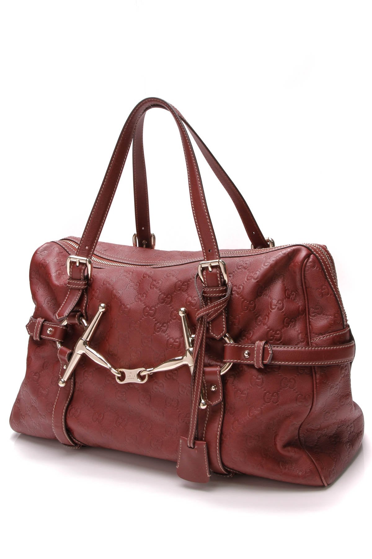 85th Anniversary Large Boston Bag - Rusty Red GCCIssima