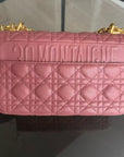 *Un* D1OR Caro - Medium Cannage Calfskin Pink Gold Hardware