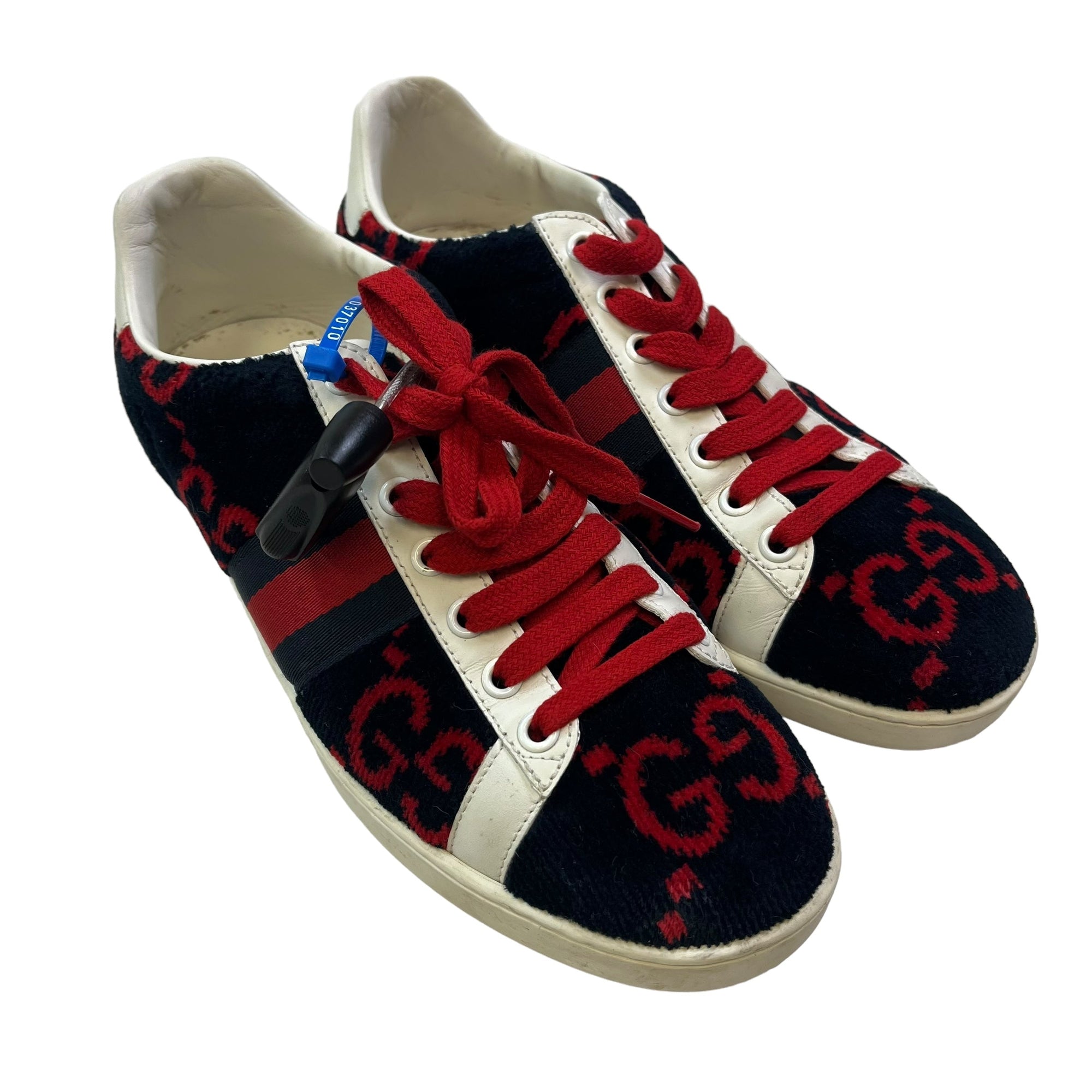 Blue &amp; Red Shoes Luxury Designer GCCI, Size 6