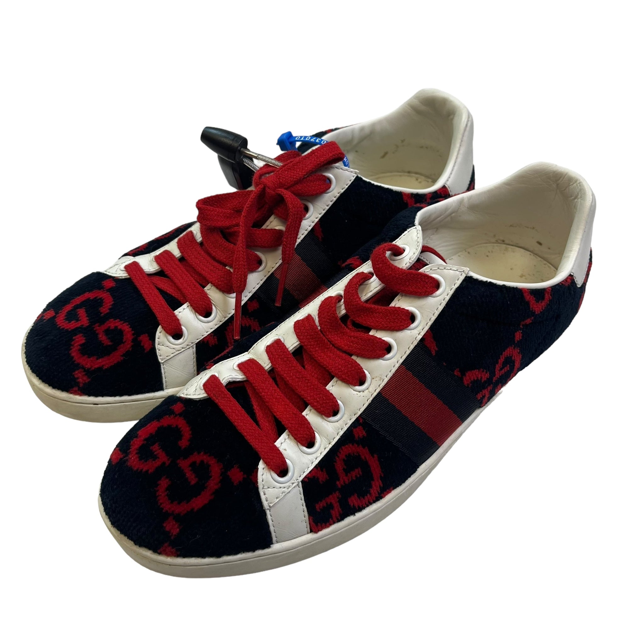 Blue &amp; Red Shoes Luxury Designer GCCI, Size 6