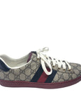 Brown & Red Shoes Luxury Designer GCCI, Size 7.5