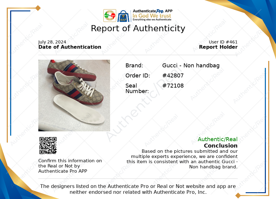 Brown &amp; Red Shoes Luxury Designer GCCI, Size 7.5