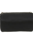 CHRISTIAN D1OR Atelier Roller Bag Shoulder Bag Leather Black Auth 29708A