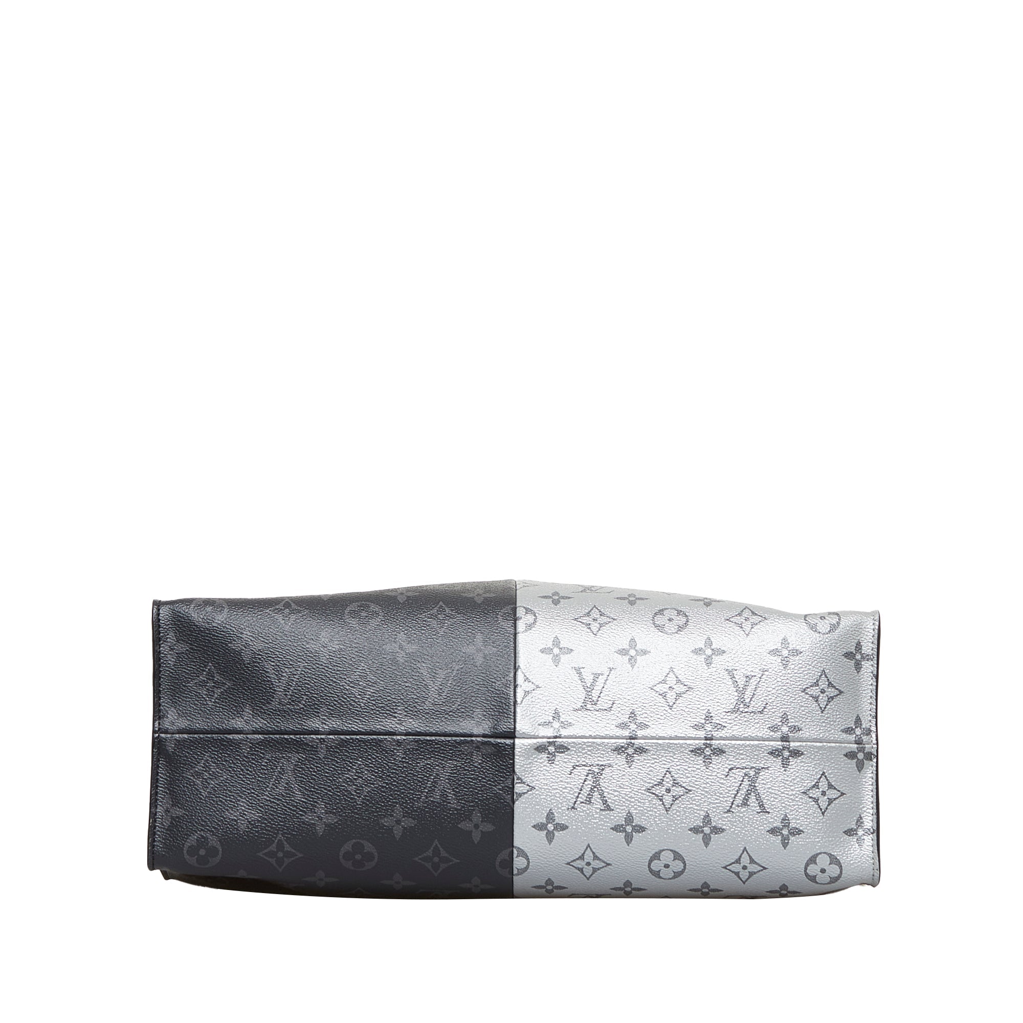 Black LV Split Monogram Eclipse North South Tote