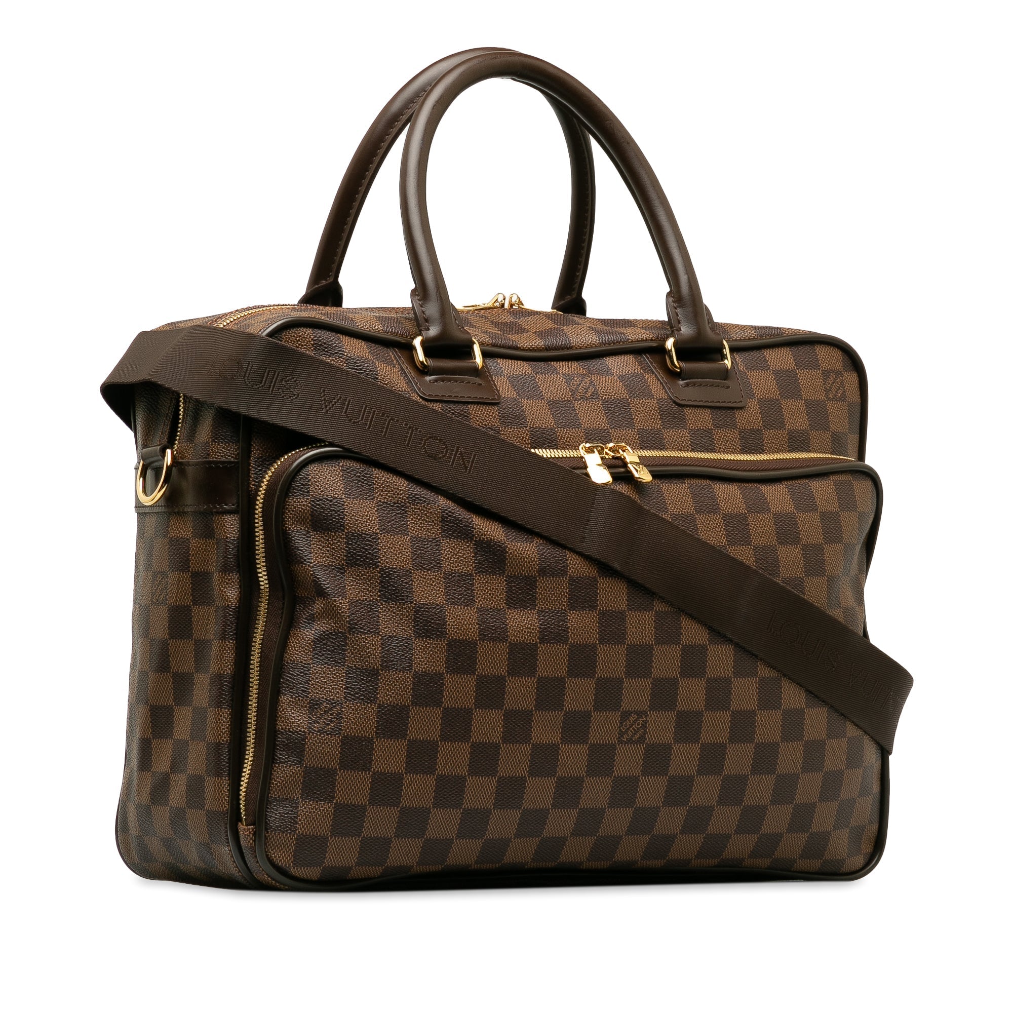 Brown LV Damier Ebene Icare Business Bag