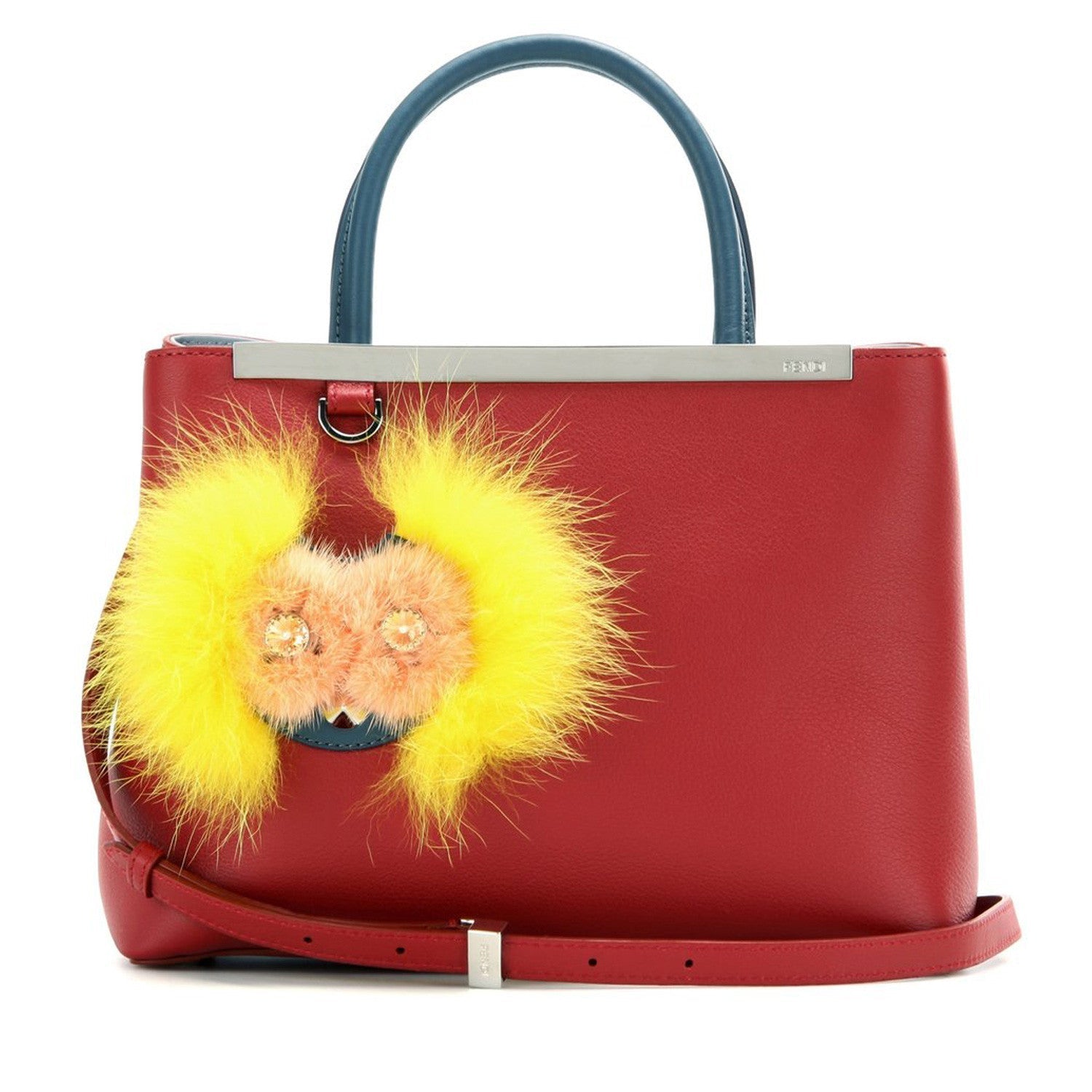 FNDI 2Jours Petite Embellished Leather Tote