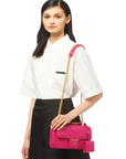 PRD Diagramme Medium Leather Bag Fuchsia