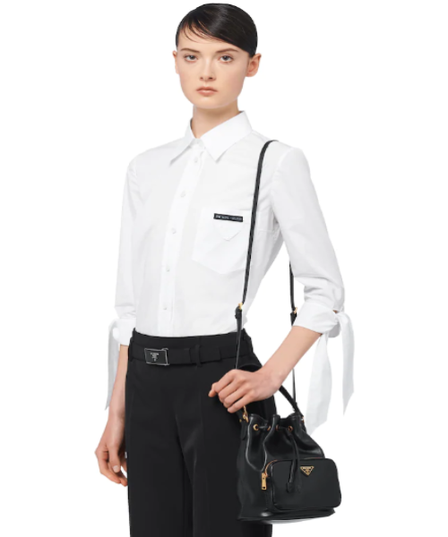 PRD Duet Leather Shoulder Bag