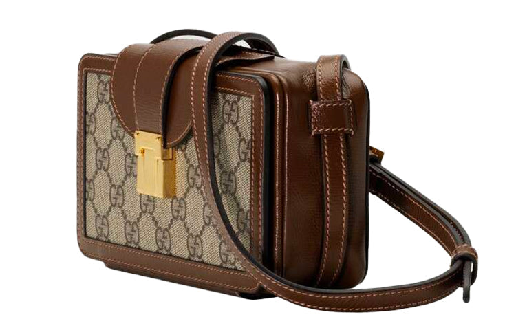(WMNS) GCCI Mini-Sized Single-Shoulder Bag White/Brown 614368-92TCG-8563