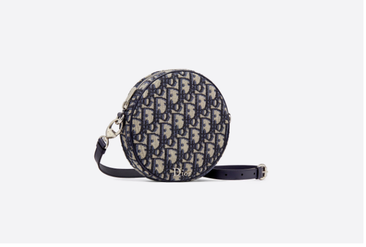 Baby Ball Bag Blue D1OR Oblique Jacquard Canvas