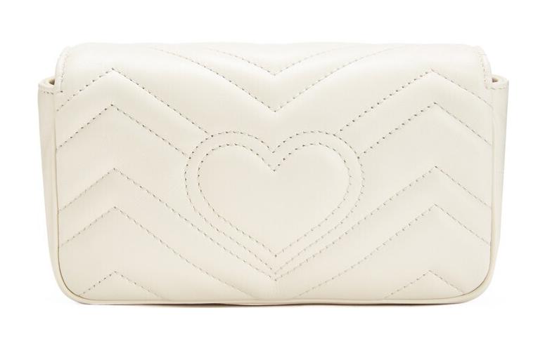 (WMNS) GCCI Silver GG Marmont Leather Tote Bag 'White' 476433-DSVRT-9022
