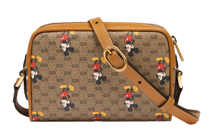 (WMNS) GCCI x Disney Mickey Prints Single Shoulder Bag Light Brown 602536-HWUBM-8559