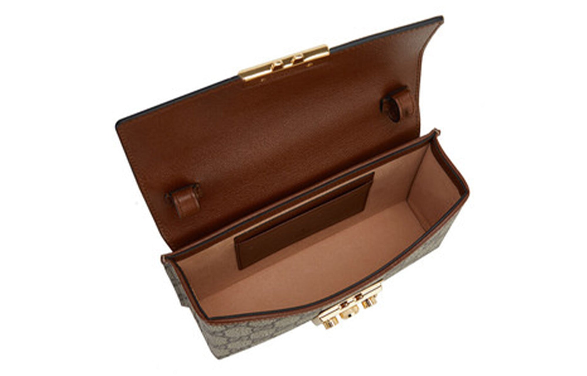 (WMNS) GCCI Padlock Metallic Logo Canvas Box Mini Ebony / Black Handbag 652683-96GAG-9785