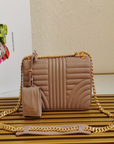 PRD Diagramme Medium Leather Bag Magnolia