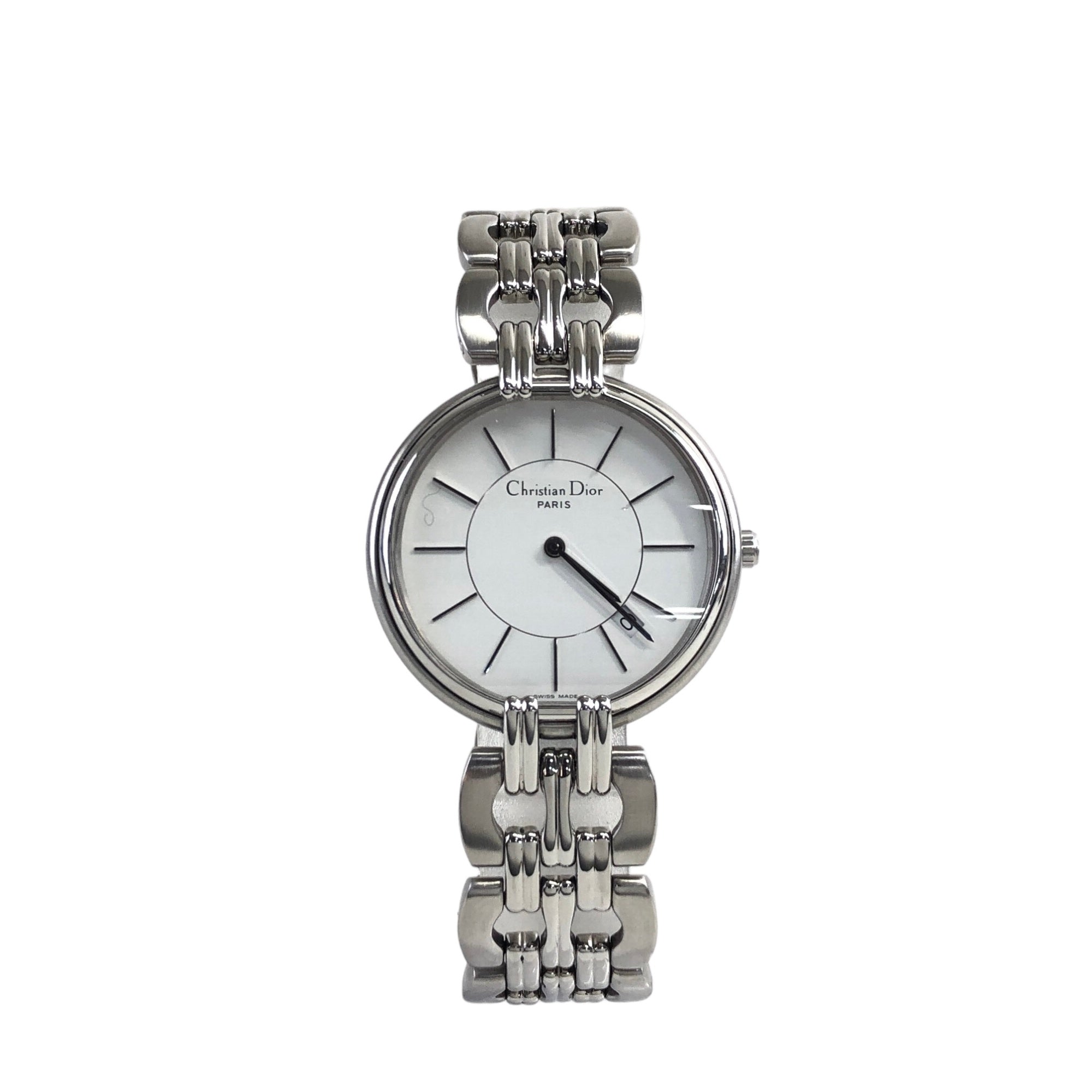 Christian D1OR  Logo  Watch Silver Vintage xnc4xx