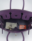 HMS Birkin 30cm Togo leather Handbags purple golden