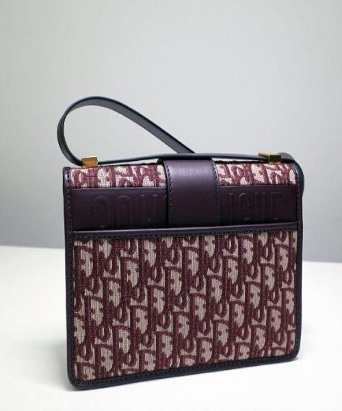 30 Montaigne D1OR Oblique Flap Bag Burgundy