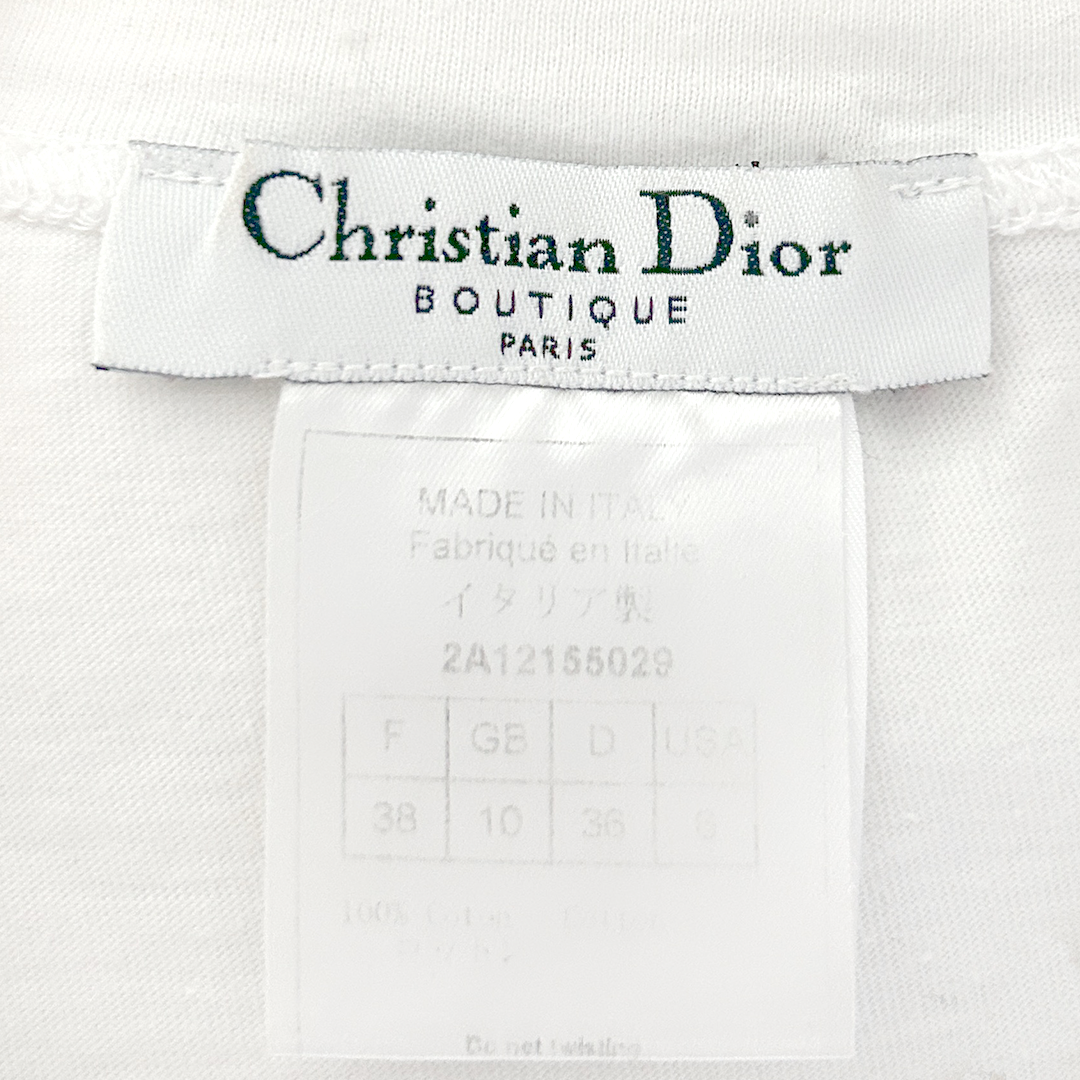 CHRISTIAN D1OR 2002 "J'ADORE D1OR" CARTOON PRINT T-SHIRT