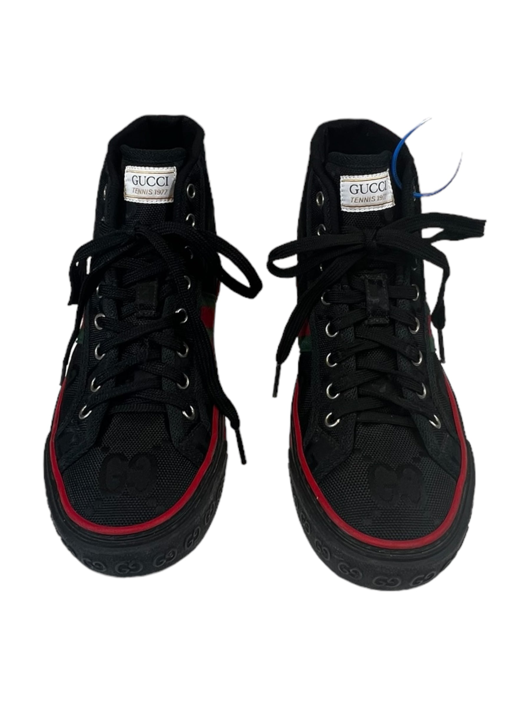 Black Shoes Luxury Designer GCCI, Size 7.5