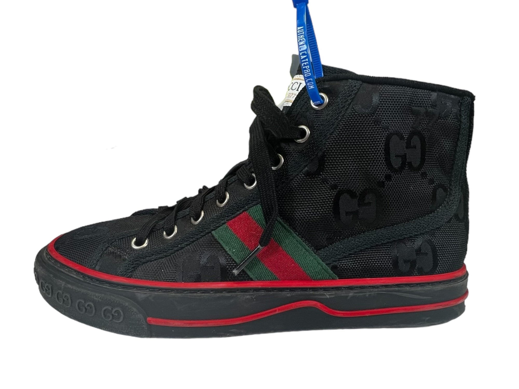 Black Shoes Luxury Designer GCCI, Size 7.5