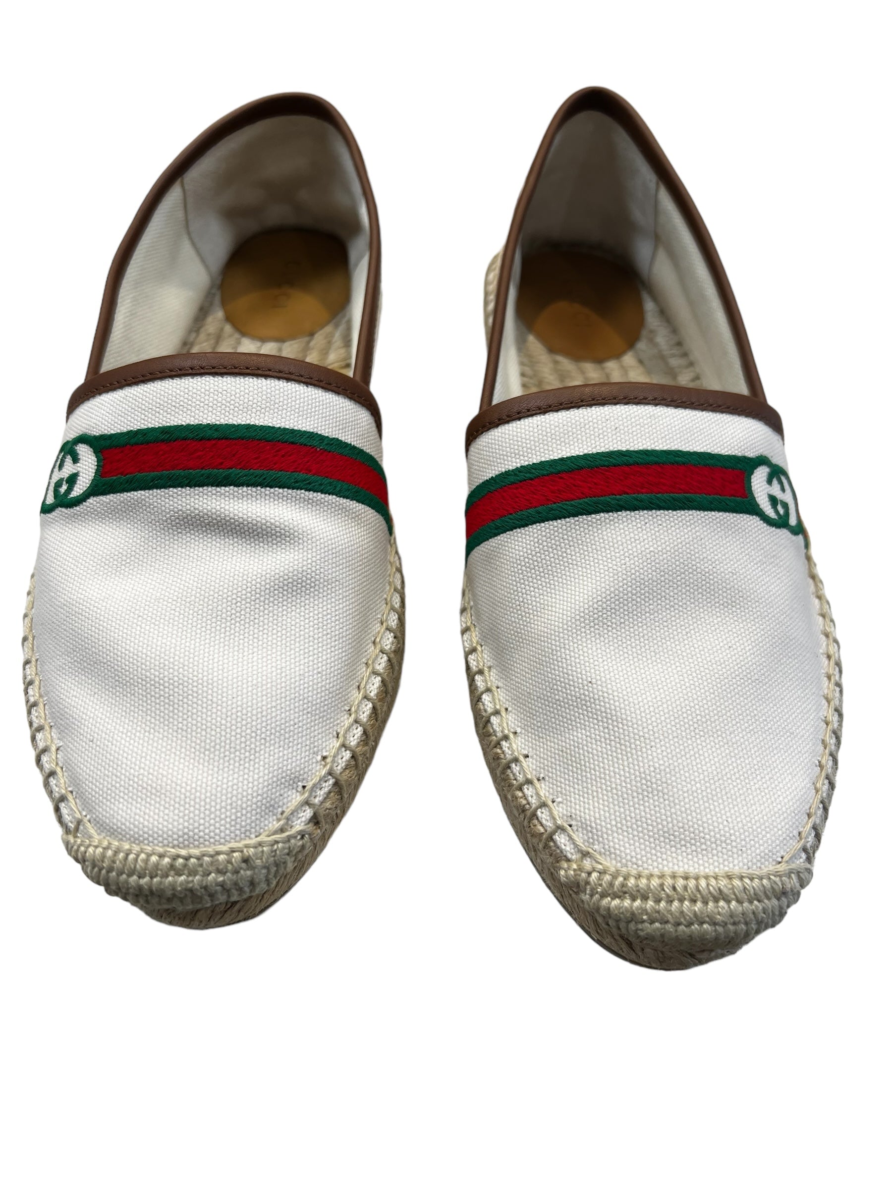 Cream Shoes Luxury Designer GCCI, Size 8.5