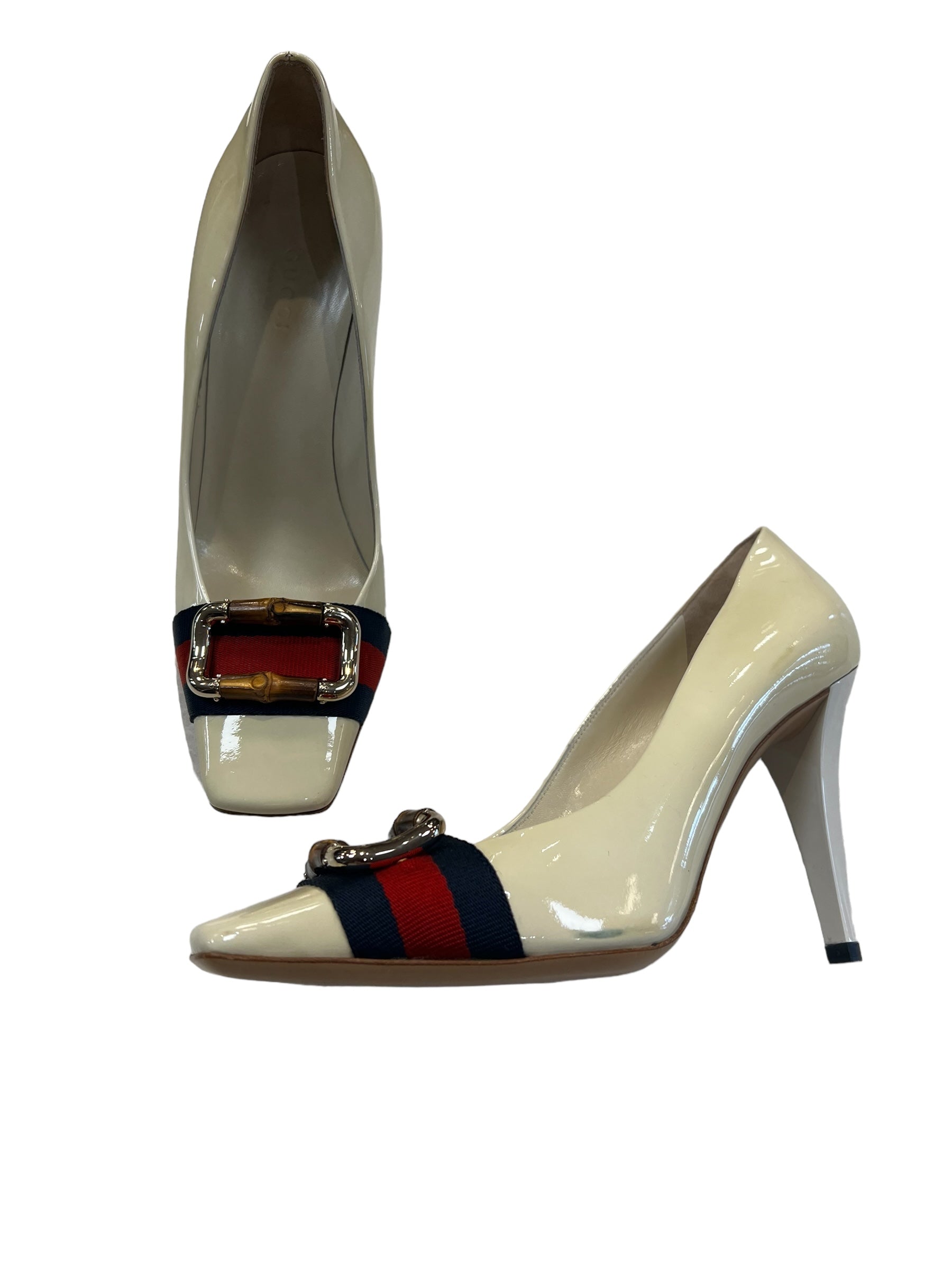 Blue &amp; Red Shoes Luxury Designer GCCI, Size 6.5