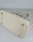 HMS Birkin 30cm Togo leather Handbags beige silver