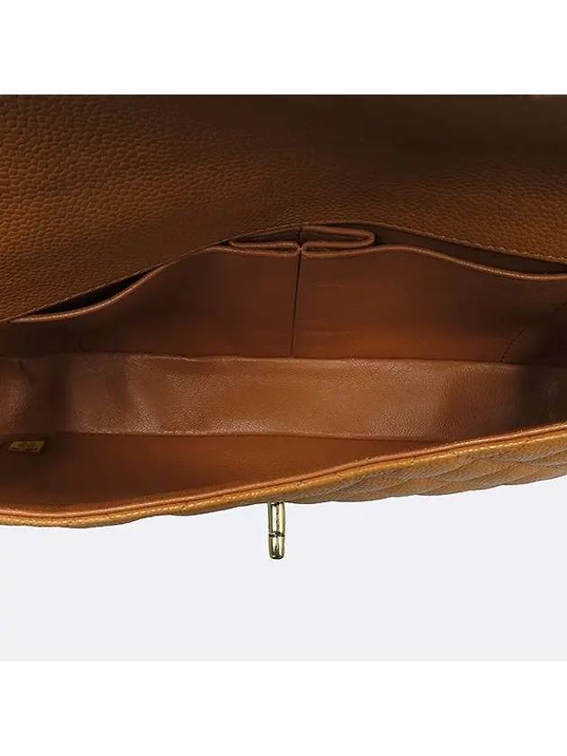 A35731 Camel Caviar Classic S Size Gold One Chain Shoulder Bag CH