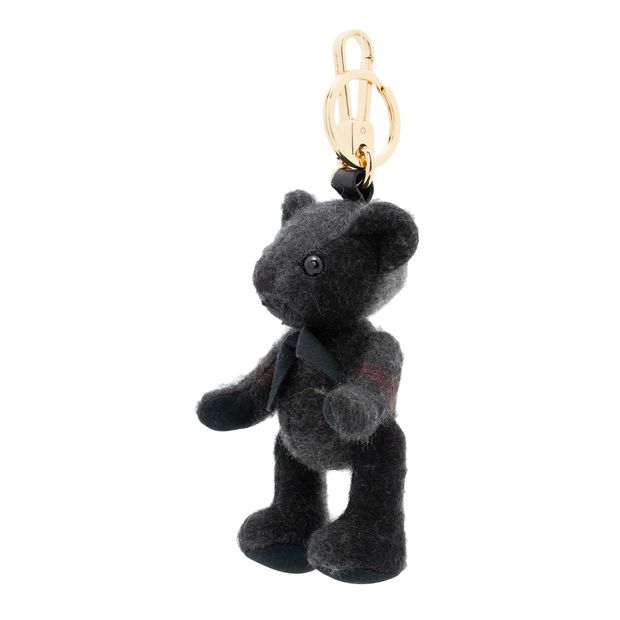 BBERRY Black Check Cashmere Thomas Bear Bag Charm