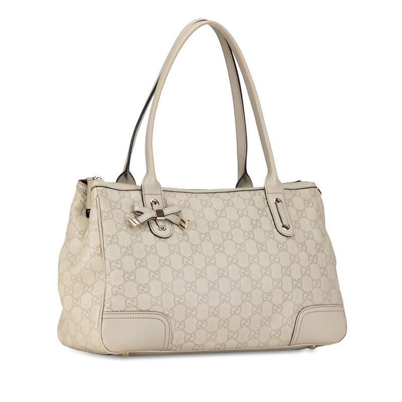 GCCI  Handbag 177052 Ivory White Leather  GCCI