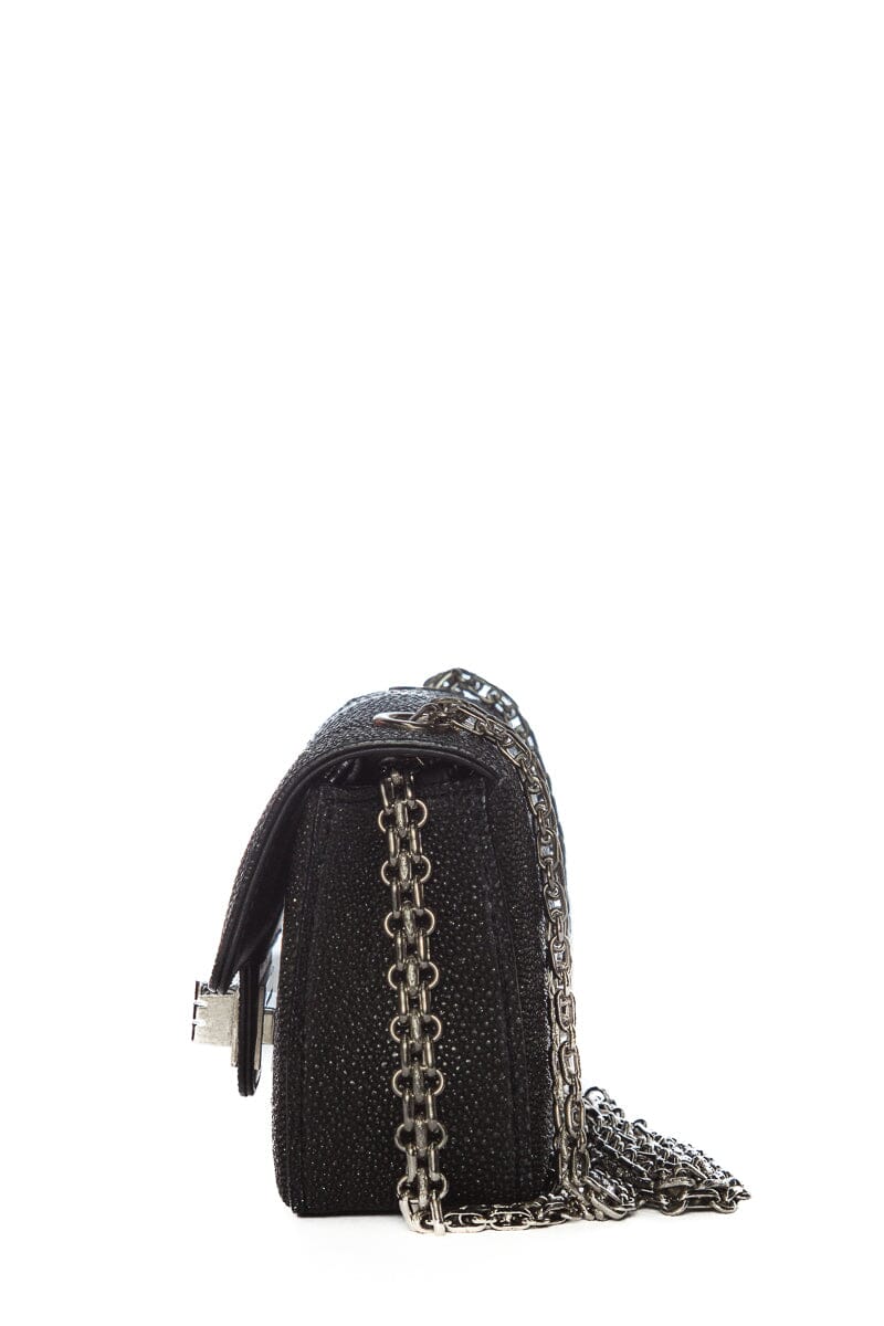 2012 Black Rare CH Stingray Strass Galuchat Reissue Bag