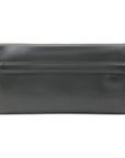 Christian D1OR Caro Leather 2Way Chain Shoulder Clutch Bag Black