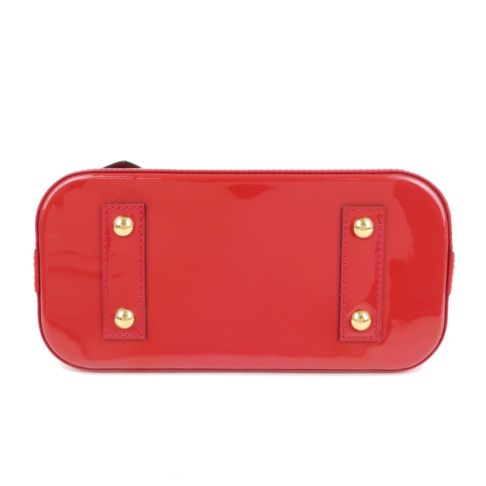 Auth LV Monogram Vernis Alma BB 2Way Bag Rose Indien M91771 Used F/S
