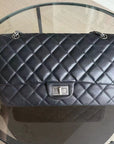*Rare Caviar* CH 2.55 Reissue 227 - Caviar Large Quilted Ruthenium Silver Hardware Series 13
