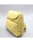 A15958 Yellow color fabric new travel backpack and crossbag CH