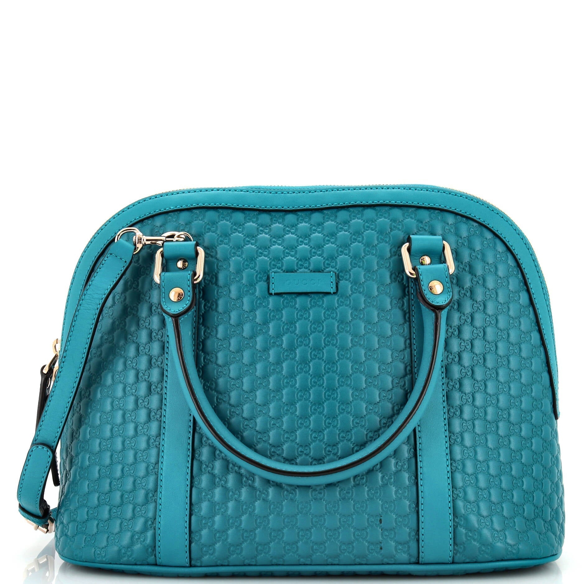 Convertible Dome Satchel (Outlet) MicroGCCIssima Leather Medium
