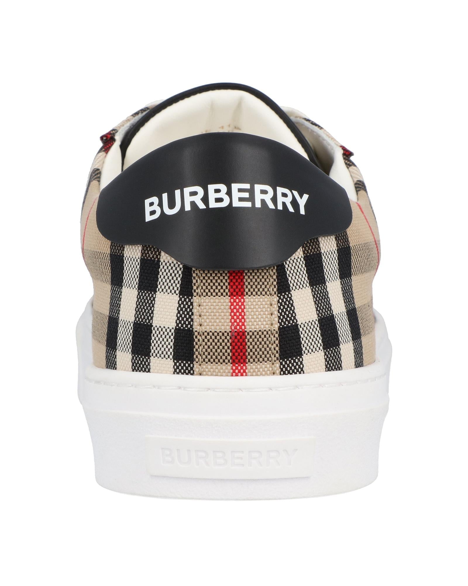 BBERRY Arthur Check LowTop Sneakers Men Brown | Beige