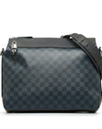 Blue LV Damier Cobalt Greenwich Messenger Crossbody Bag