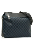 Blue LV Damier Cobalt Greenwich Messenger Crossbody Bag