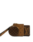 Brown LV Monogram Reverse Giant Trio Pouch