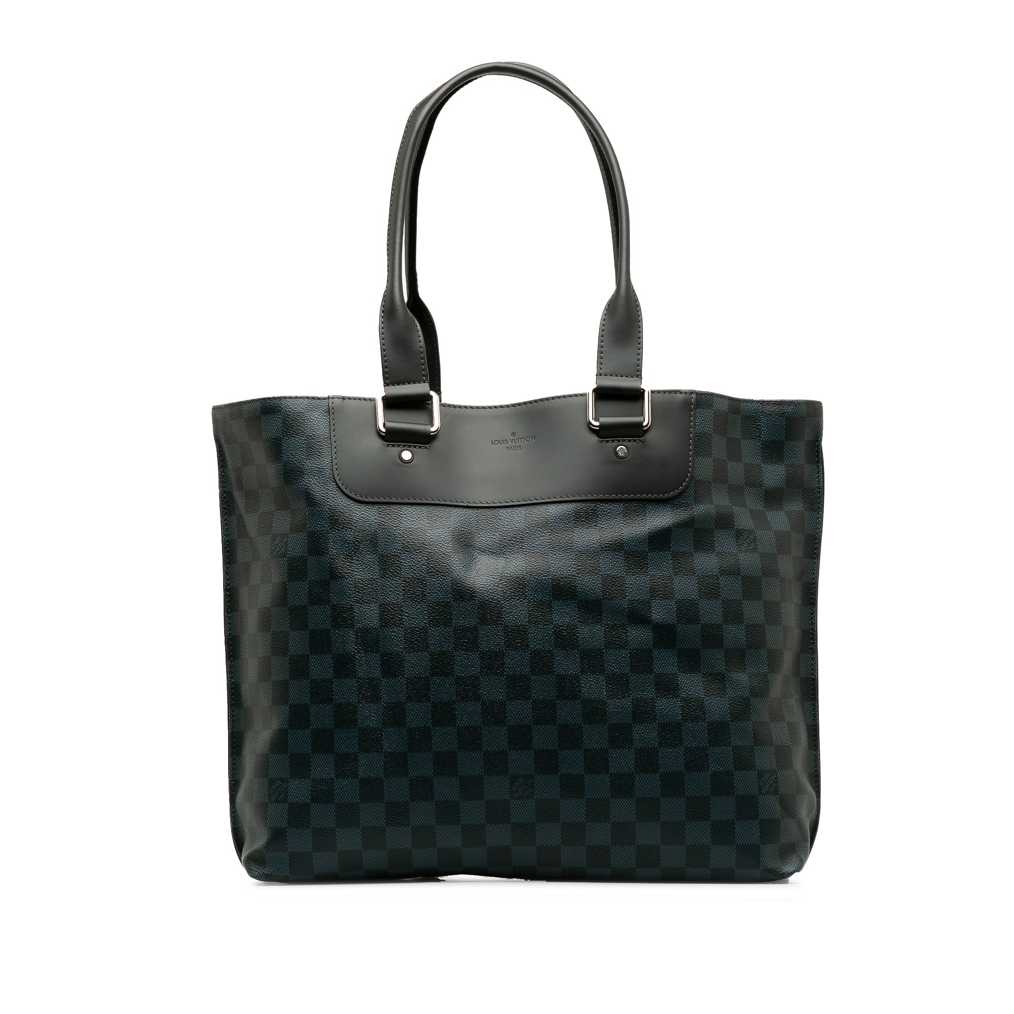 Blue LV Damier Cobalt Cabas Voyage Tote Bag